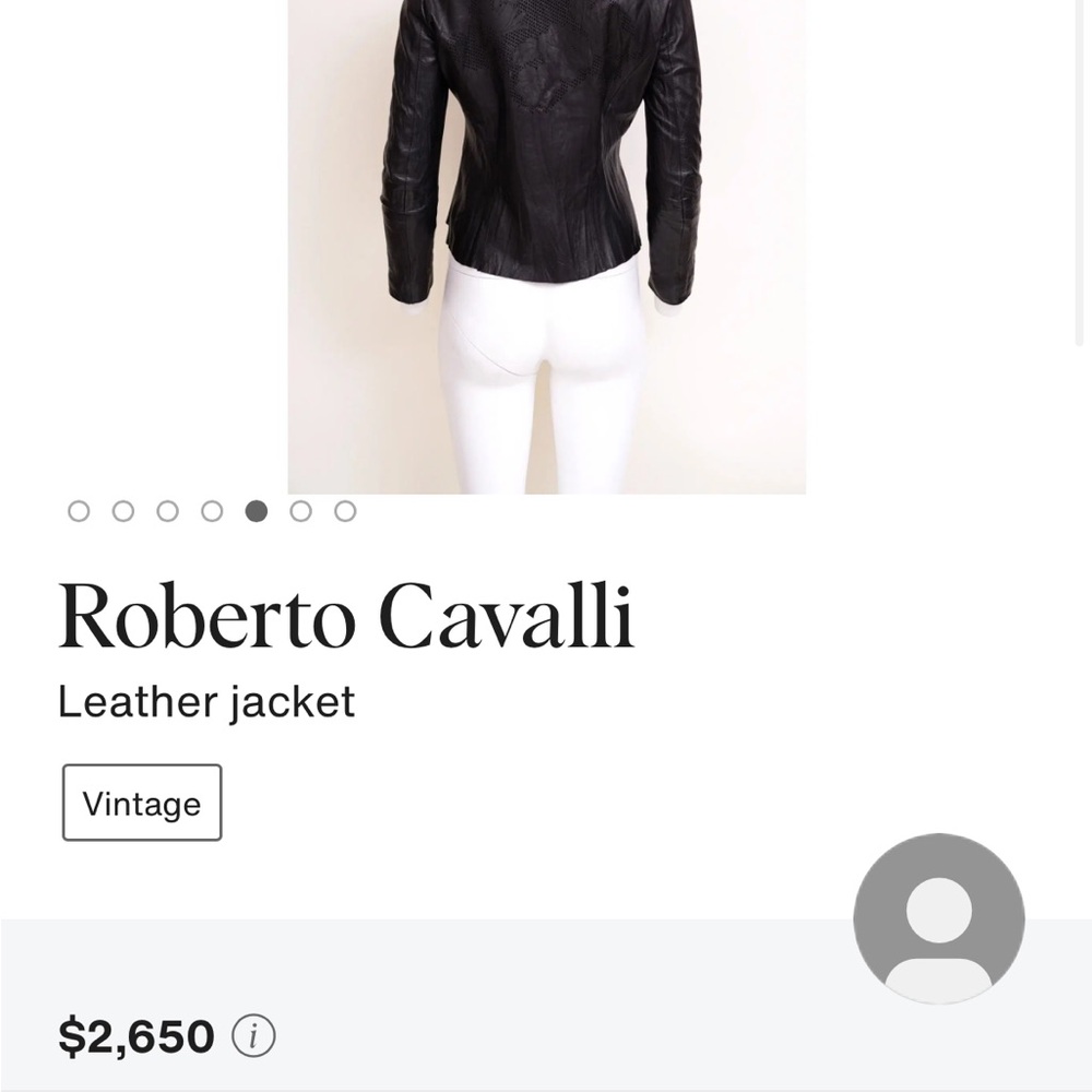 Roberto cavalli cognac leather coat - Picture 9 of 9